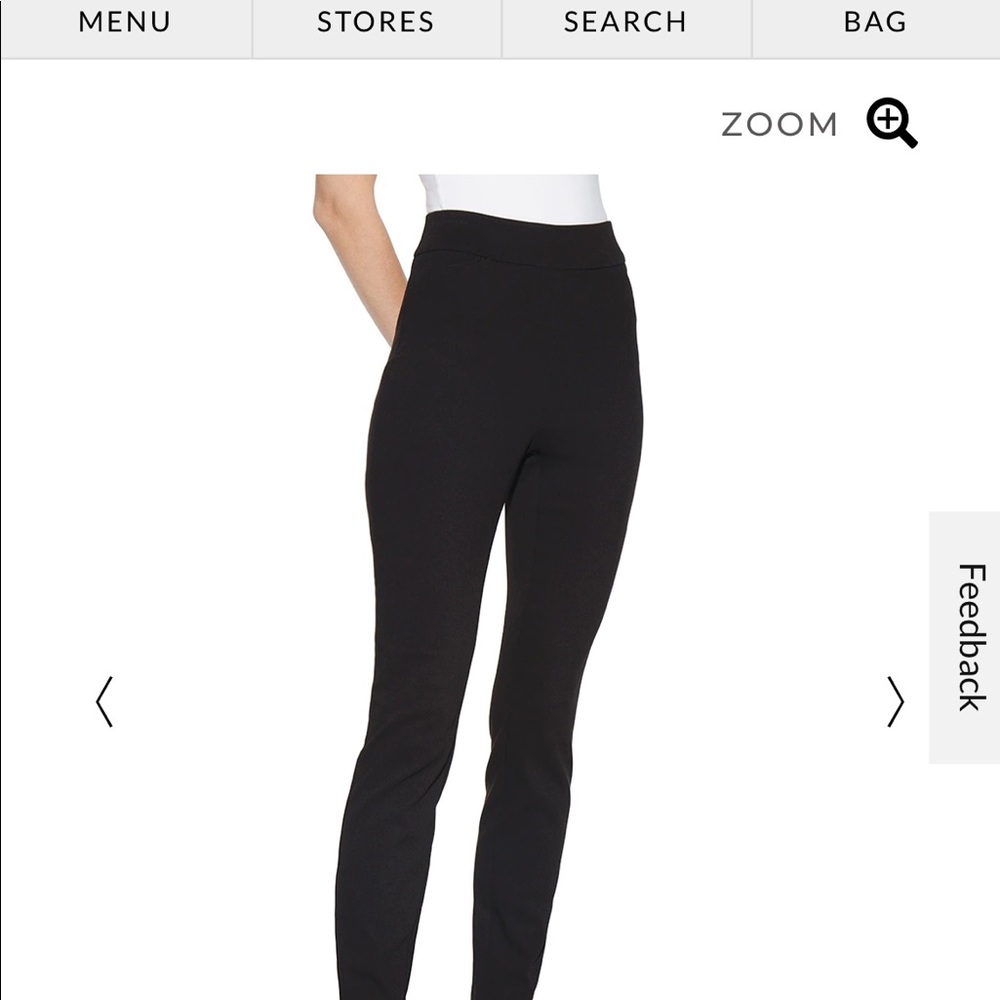 White House black market skinny pant in navy.